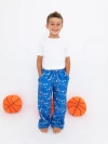 Preppy Goose Plush Sports Loungewear Pant In Blue