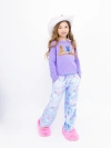 Preppy Goose Plush Wild West Loungewear Pant In Purple