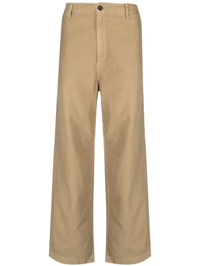 President's Mid-rise Wide-leg Trousers In Neutrals