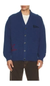 President's Pocket Cardigan In Blue