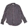 PRESIDENT'S PRESIDENT'S SHIRT CHATHAM LINEN FLANNEL CHECK WASHED - GRAY/PINK
