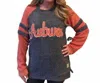Pressbox Auburn University Dawn Fleece Sweater In Orange In Orange