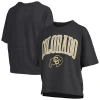 PRESSBOX PRESSBOX BLACK COLORADO BUFFALOES NELSON ARCH OVER LOGO WAIST LENGTH OVERSIZED SLUB T-SHIRT