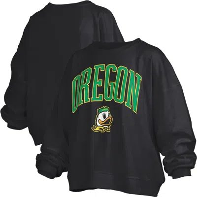 Pressbox Black Oregon Ducks Janise Fleece Sweatshirt