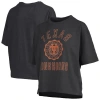 Pressbox Black Texas Longhorns Motley Crew Bishop Waist Length Oversized Slub T-shirt In Black
