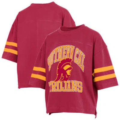 Pressbox Cardinal Usc Trojans Wayne Tyler Cropped T-shirt