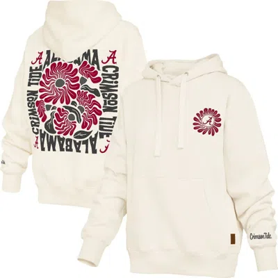 Pressbox Cream Alabama Crimson Tide Elena Janise Hoodie In Neutral