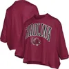 Pressbox Garnet South Carolina Gamecocks Midi Arch Over Logo Oversized T-shirt In Burgundy