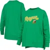 Pressbox Green Oregon Ducks Bonanza Chenille Harper Script Sweatshirt In Green