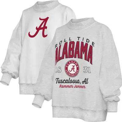 Pressbox Heather Gray Alabama Crimson Tide Reversible Sweatshirt In Multi