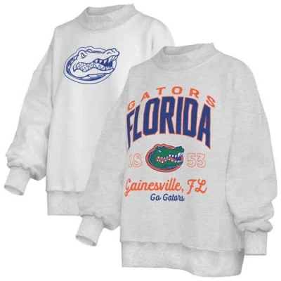 Pressbox Heather Gray Florida Gators Reversible Sweatshirt