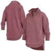 Pressbox Maroon Arizona State Sun Devils Northfork Sojourn Poncho Quarter-zip Sweatshirt In Brown