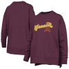 Pressbox Maroon Minnesota Golden Gophers Bonanza Chenille Harper Script Sweatshirt In Multi