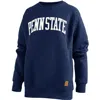 Pressbox Navy Penn State Nittany Lions Moose Quilted Pullover Sweatshirt In Navy