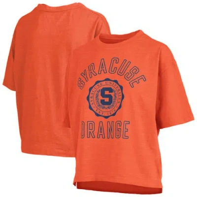 Pressbox Orange Syracuse Orange Motley Crew Bishop Waist Length Oversized Slub T-shirt