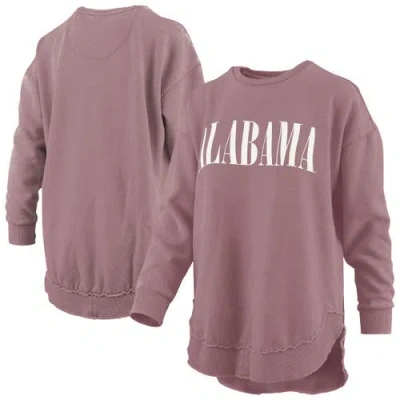 Pressbox Pink Alabama Crimson Tide Poncho Fleece Pullover Sweatshirt