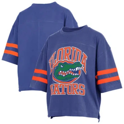 Pressbox Royal Florida Gators Wayne Tyler Cropped T-shirt
