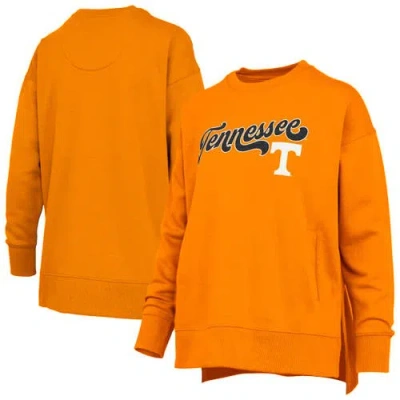 Pressbox Tennessee Orange Tennessee Volunteers Bonanza Chenille Harper Script Sweatshirt