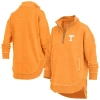 Pressbox Tennessee Orange Tennessee Volunteers Northfork Sojourn Poncho Quarter-zip Sweatshirt In Orange