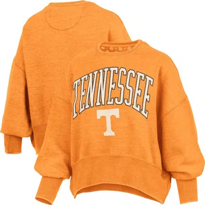 Pressbox Tennessee Orange Tennessee Volunteers Oversized Waist-length Crewneck Sweatshirt