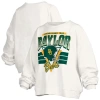 Pressbox White Baylor Bears Oversized Janice Retro Waist-length Pullover Sweatshirt In White