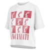 Pressbox White Cincinnati Bearcats Motley Crew Andy Waist Length Oversized T-shirt In White