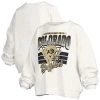 Pressbox White Colorado Buffaloes Oversized Janice Retro Waist-length Pullover Sweatshirt In White