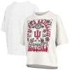 Pressbox White Indiana Hoosiers Harmony Oversized T-shirt In Multi