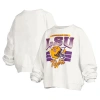 Pressbox White Lsu Tigers Janice Retro Logo Oversized Pullover Sweatshirt In White
