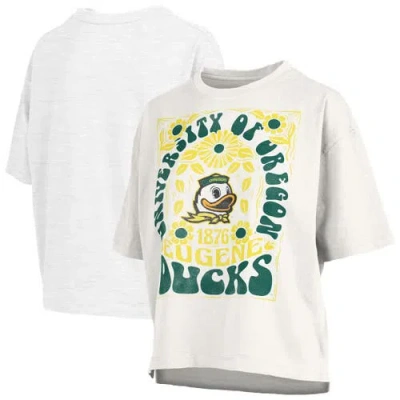 Pressbox White Oregon Ducks Harmony Oversized T-shirt