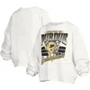 Pressbox White Purdue Boilermakers Janice Retro Logo Oversized Pullover Sweatshirt In White