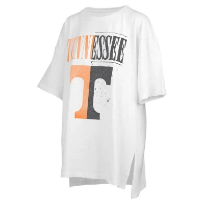 Pressbox White Tennessee Volunteers Lickety-split Oversized T-shirt