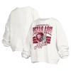 Pressbox White Texas A&m Aggies Janice Retro Logo Oversized Pullover Sweatshirt In Multi