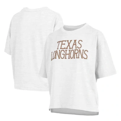 Pressbox White Texas Longhorns Motley Crew Chain Stitch Slub Waist Length Boxy T-shirt
