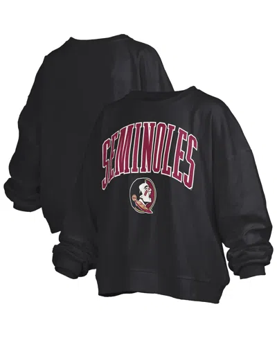 Pressbox Women's Black Florida State Seminoles Janise Fleece Sweatshirt