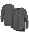 Pressbox Black Purdue Boilermakers Westin Poncho V-neck Pullover Sweatshirt In Black