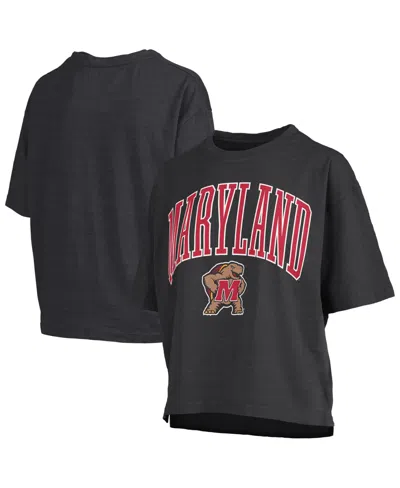 Pressbox Women's Black Maryland Terrapins Nelson T-shirt