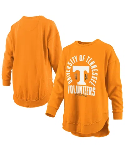 Pressbox Women's Blitz Tennessee Volunteers Graphic Crewneck Sweatshirt In Tennessee Orange