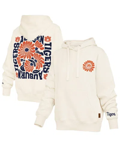 Pressbox Women's Cream Auburn Tigers Elena Janise Hoodie In White