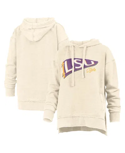 Pressbox Women's Cream Lsu Tigers Marni Pullover Hoodie In Neutral