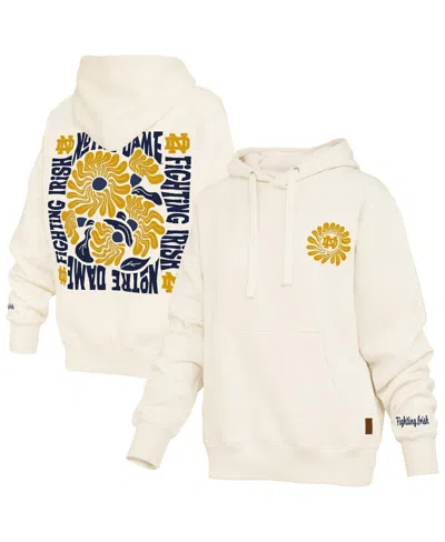 Pressbox Women's Cream Notre Dame Fighting Irish Elena Janise Hoodie In White