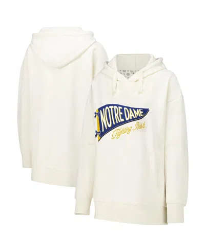 Pressbox Women's Cream Notre Dame Fighting Irish Marni Pullover Hoodie
