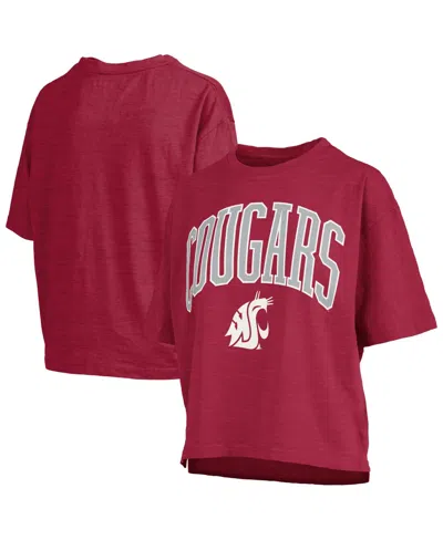 Pressbox Women's Crimson Washington State Cougars Nelson T-shirt In Red