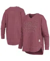 Pressbox Women's Garnet Florida State Seminoles Westin Poncho V-neck Pullover Sweatshirt In Burgundy