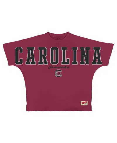 Pressbox Women's Garnet South Carolina Gamecocks Flannigan Oversized T-shirt In Burgundy