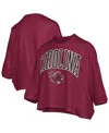 Pressbox Garnet South Carolina Gamecocks Midi Arch Over Logo Oversized T-shirt In Brown