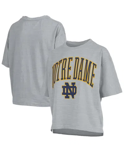 Pressbox Women's Gray Notre Dame Fighting Irish Nelson T-shirt In Multi