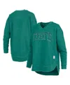 Pressbox Women's Green Michigan State Spartans Westin Poncho V-neck Pullover Sweatshirt In Green