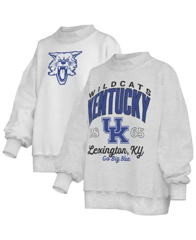 Pressbox Women's Heather Gray Kentucky Wildcats Reversible Sweatshirt