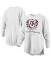 Pressbox Heather Gray Texas A&m Aggies Field Day Melange Poncho Pullover Sweatshirt In Gray